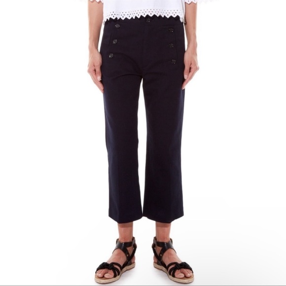 Isabel Marant Pants - ISABEL MARANT Etoile MACEY SAILOR CROPPED PANTS
Size 42